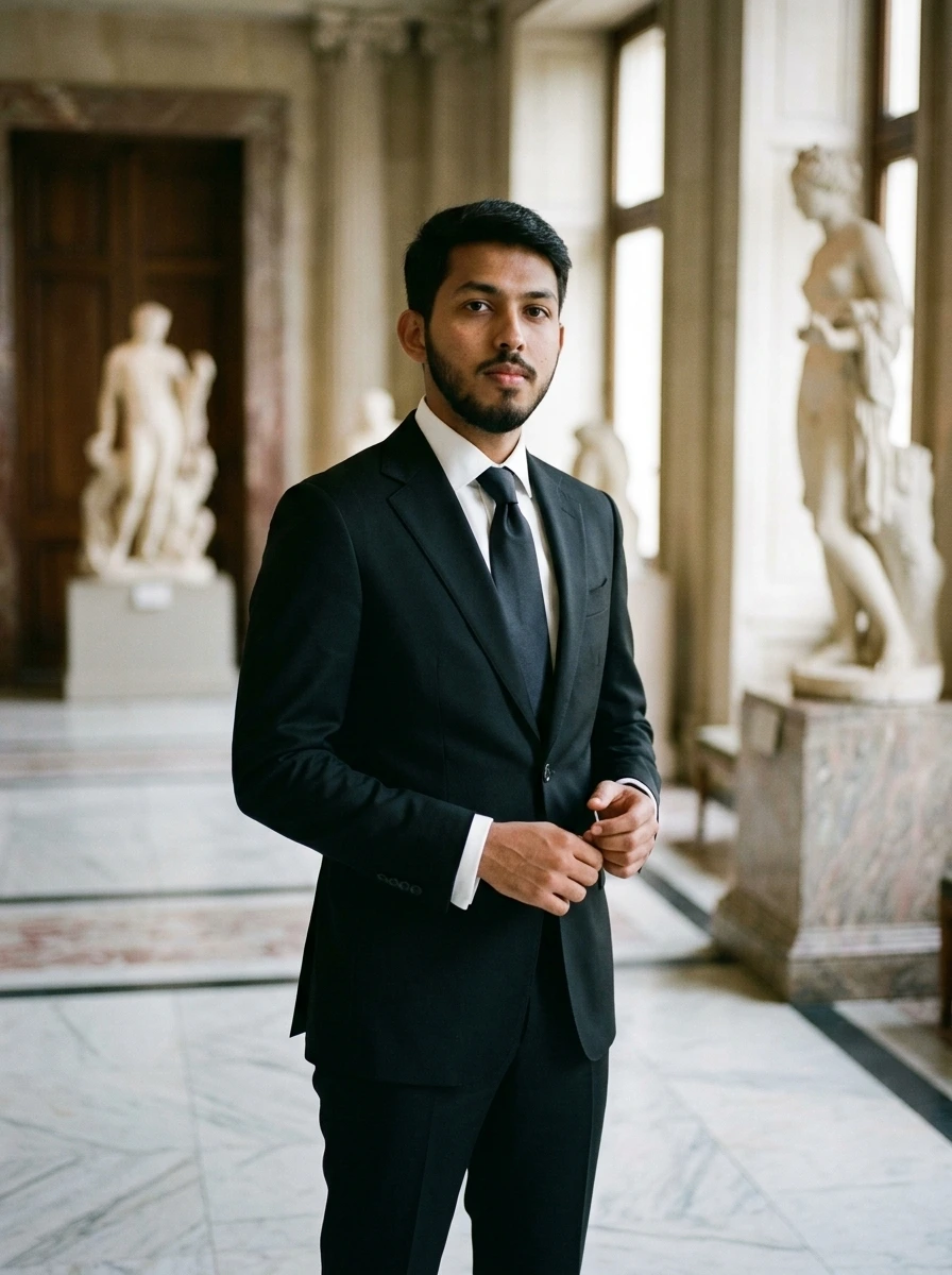 Dr. Arka in Bespoke Suit